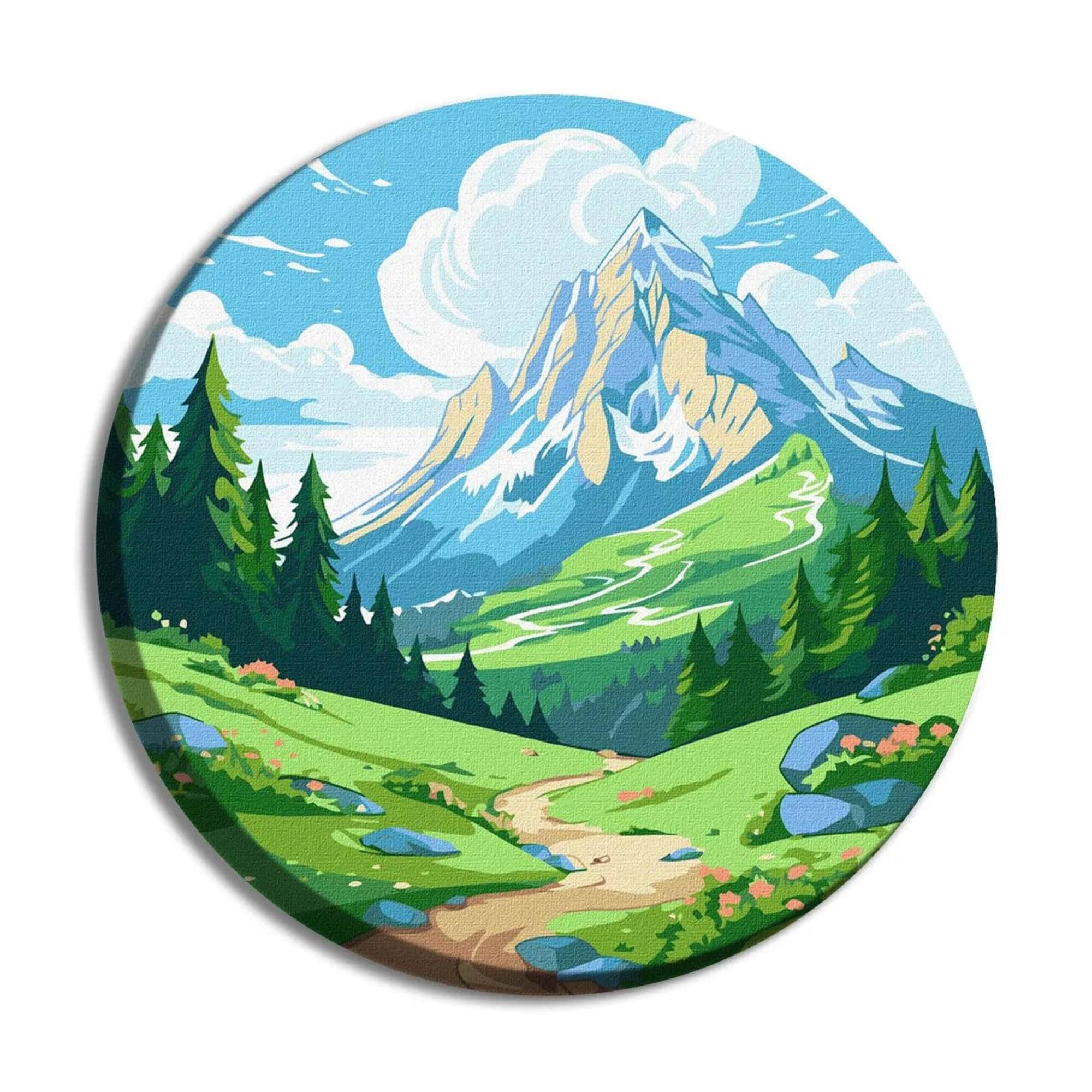 Ideyka Green Valley Painting by Numbers Kit